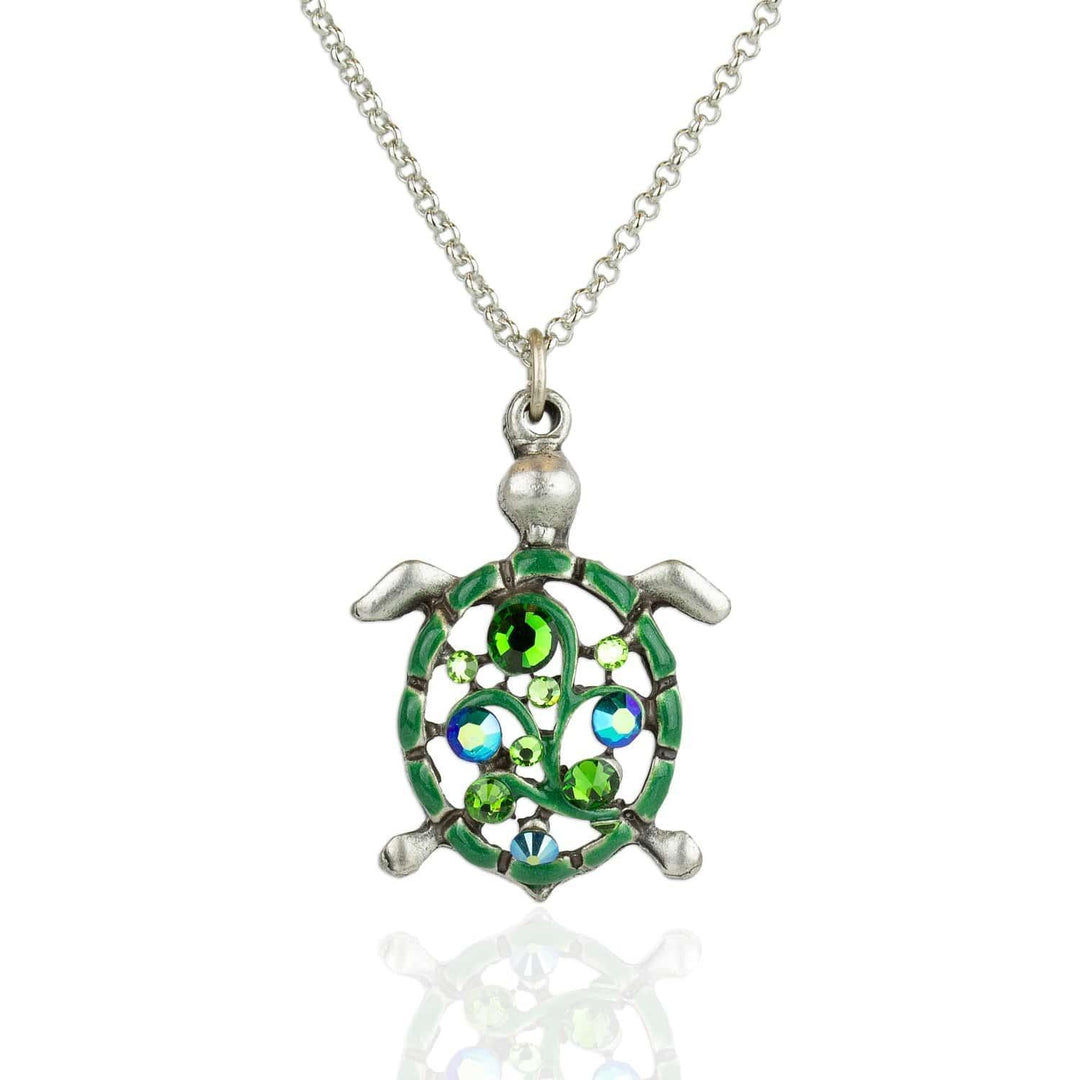 Chelonia Crystal Sea Turtle Necklace AKD926