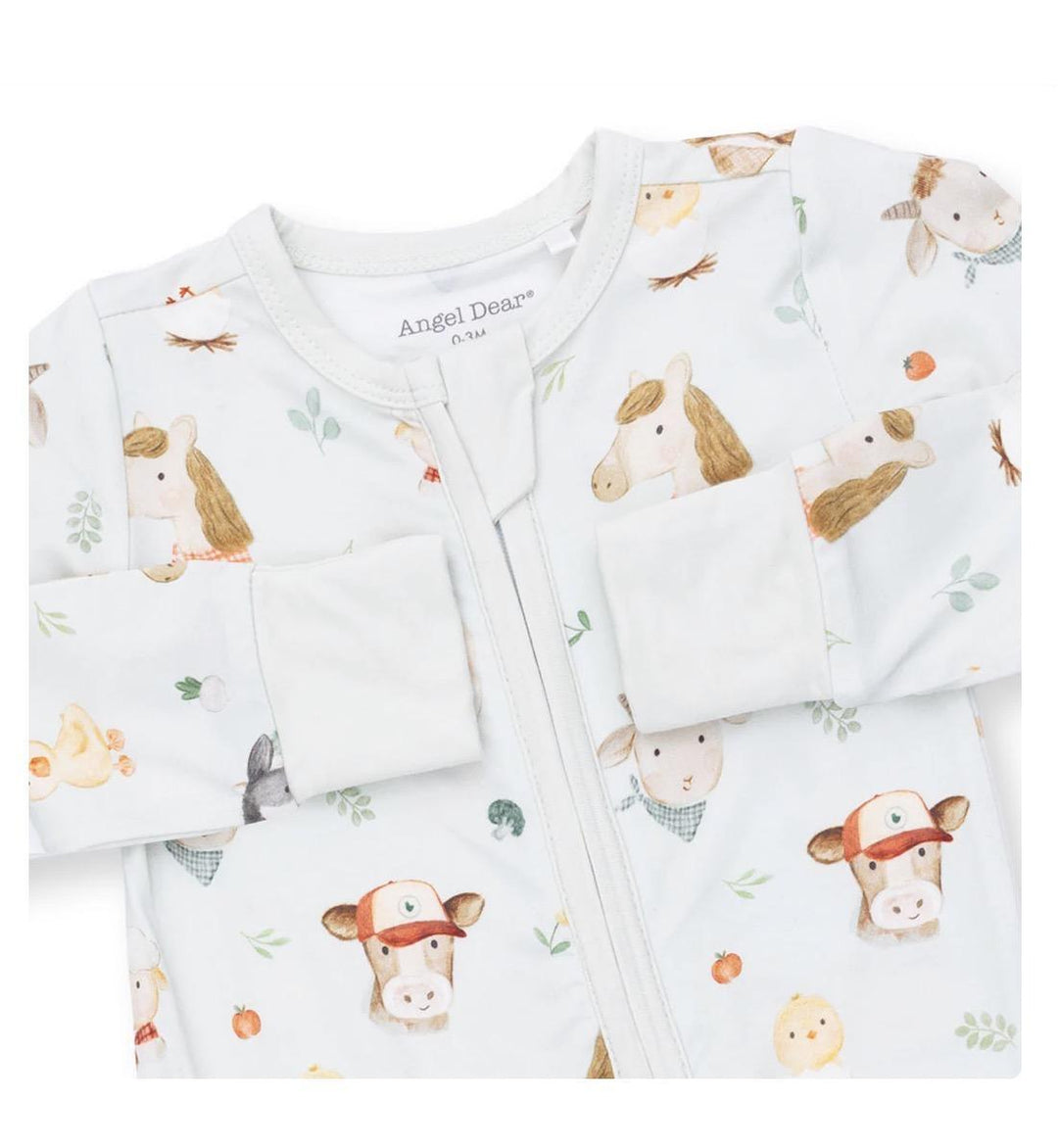 Baby Farm Faces Convertible Romper ANG826