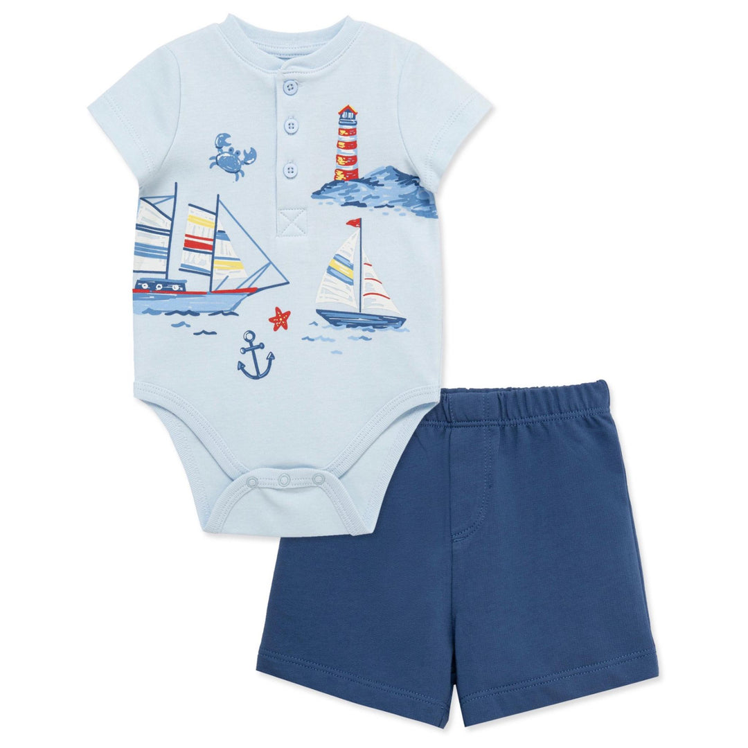Nautical Sailboat Short Set LTM226