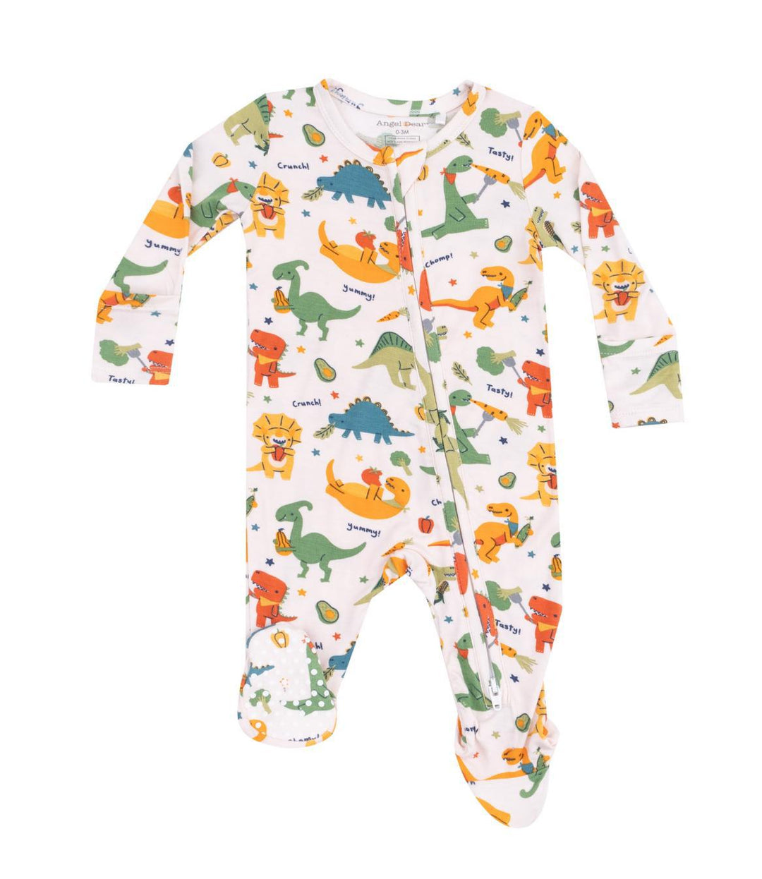 Veggie Dinos Zipper Footie ANG325