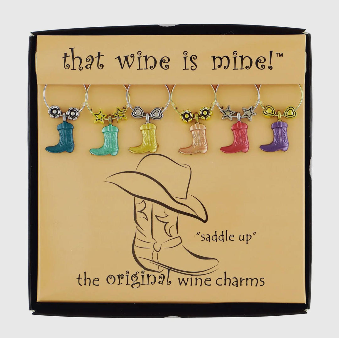 6 Piece Painted Wine Charms SUP925