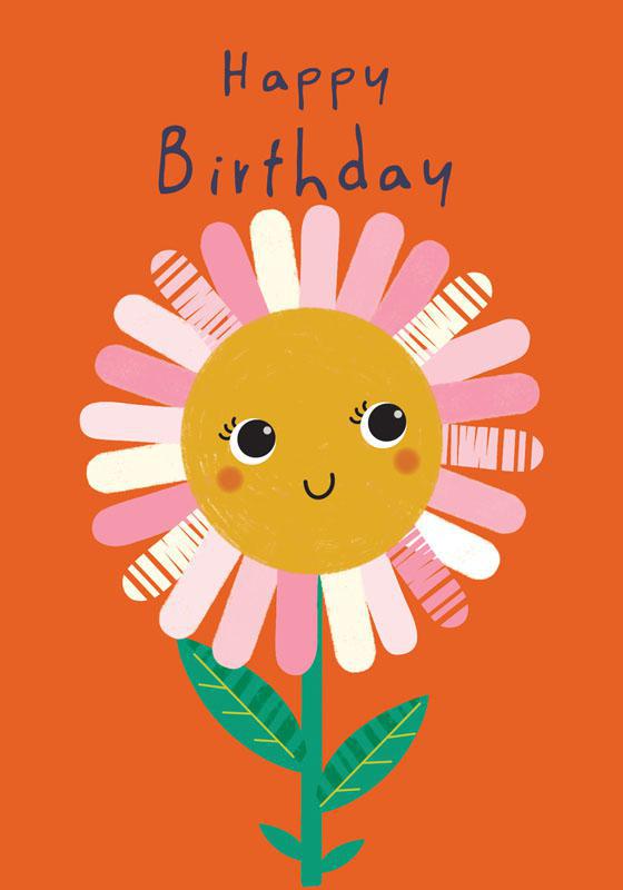 Birthday Daisy Greeting Card NQI725