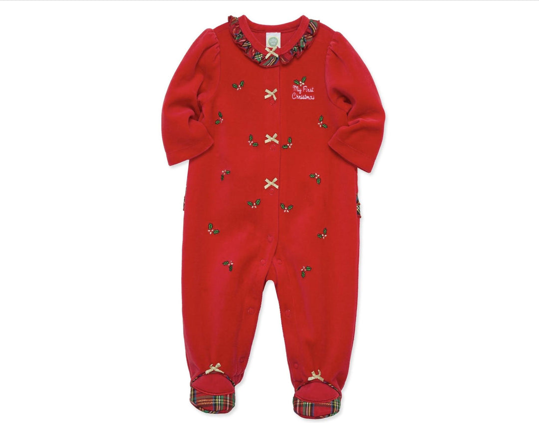 Holly Plaid Footie LTM926