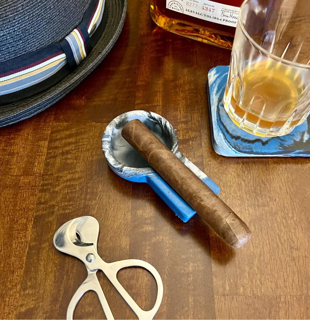 Concrete Small Cigar Ashtray Rest Holder Stand STO