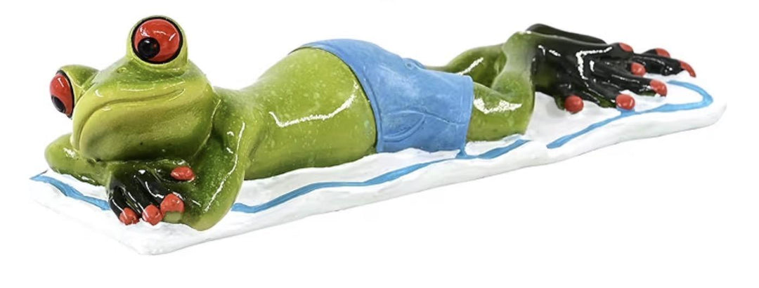 Cute Frogs Lying On The Beach RAQ626