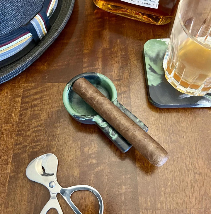Concrete Small Cigar Ashtray Rest Holder Stand STO