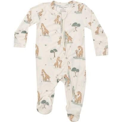 Giraffe Families Zipper Footie ANG824