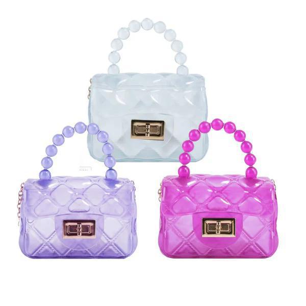 Mini Jelly Purse w/Crossbody Gold Chain MBZ824