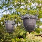 Hanging Ornate Metal Basket Planters ZAR526